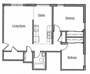 2 Bedroom New Rose